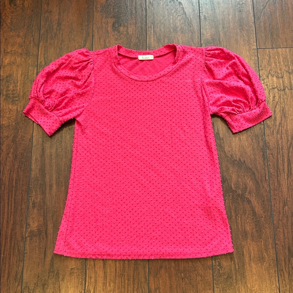 Pink Puff Sleeve Top